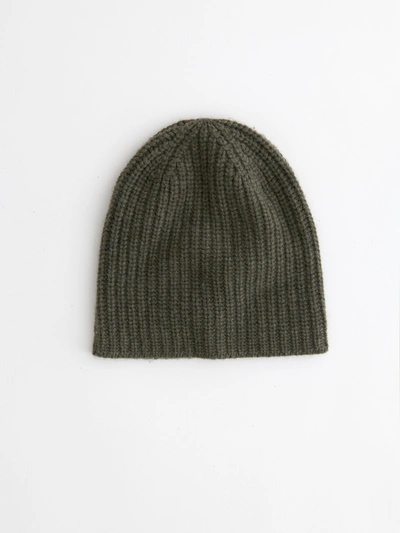 Shop Alex Mill Cashmere Beanie In Heather Olive