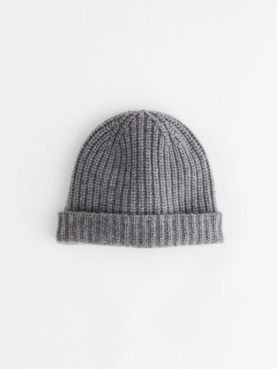 Shop Alex Mill Cashmere Beanie In Light Heather Grey