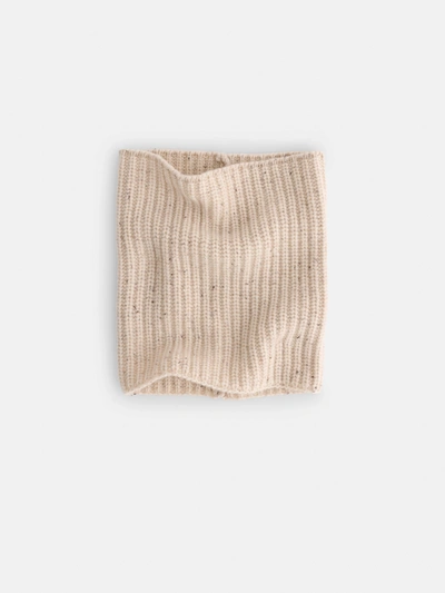 Shop Alex Mill Cashmere Donegal Neckwarmer In Crème Donegal