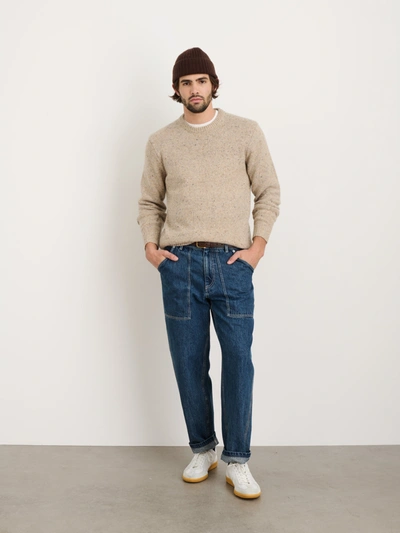 Alex Mill Donegal Crewneck Sweater In Oatmeal