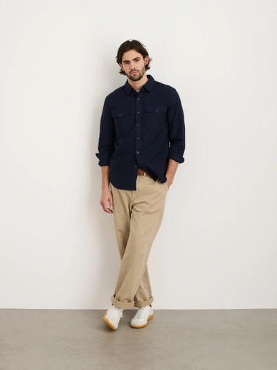 Alex Mill Frontier Shirt In Chamois In Navy