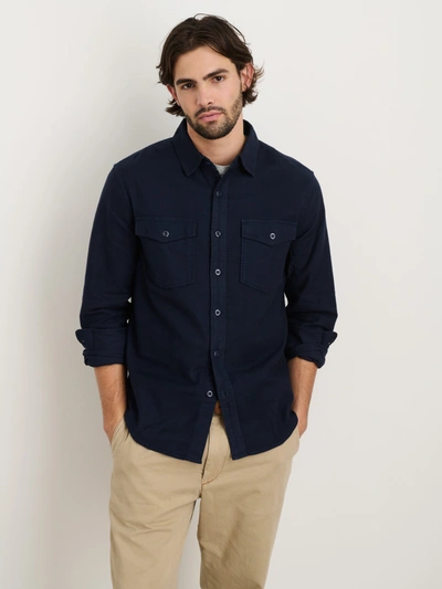Alex Mill Frontier Shirt In Chamois In Navy