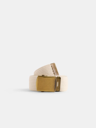 Shop Alex Mill Solid Web Belt In Natural