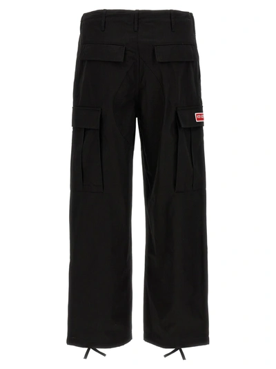 Shop Kenzo Cargo Pants Black