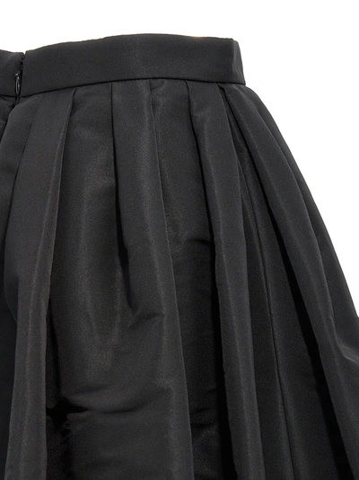 Shop Alexander Mcqueen Curled Midi Skirt Skirts Black