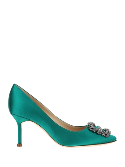 Shop Manolo Blahnik Hangisi Pumps