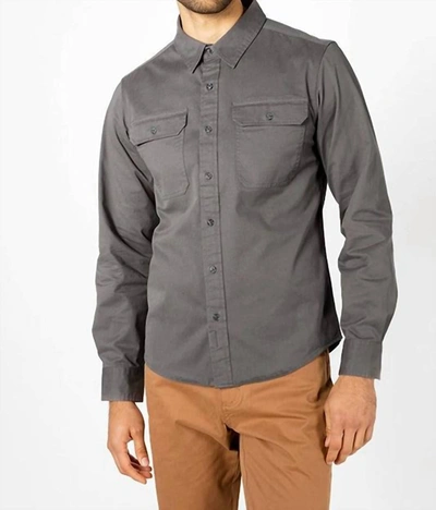 Shop Bridge & Burn Men's Eugene Utility Shirt In Grey
