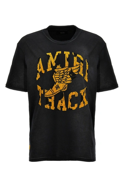 Shop Amiri Men ' Track' T-shirt In Black