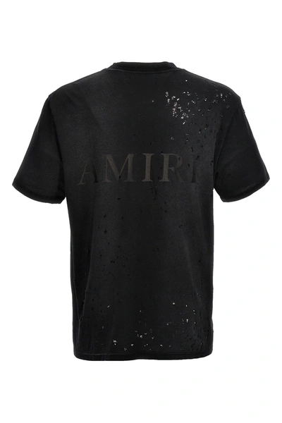 Shop Amiri Men 'ma Logo Shotgun' T-shirt In Black