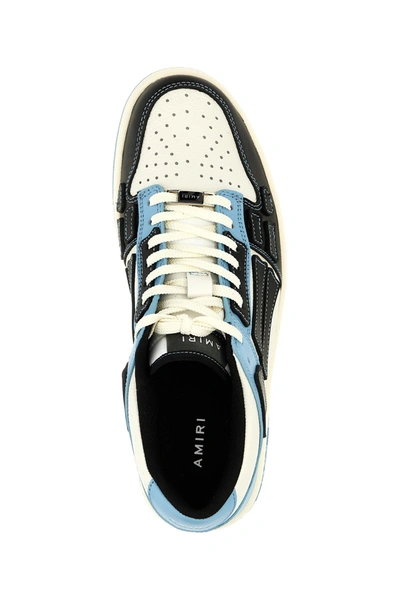Shop Amiri Men 'skel' Sneakers In Blue