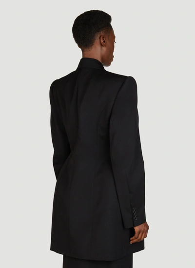 Shop Balenciaga Women Hourglass Wool Blazer In Black