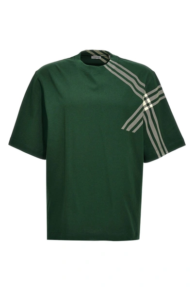 Shop Burberry Men 'tops' T-shirt In Green