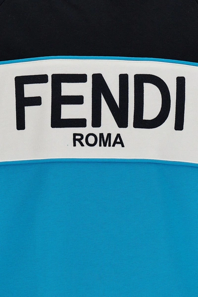 Shop Fendi Men Logo Hoodie In Multicolor