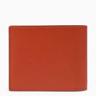 Shop Ferragamo Terracotta-coloured Leather Wallet With Logo Men In Brown