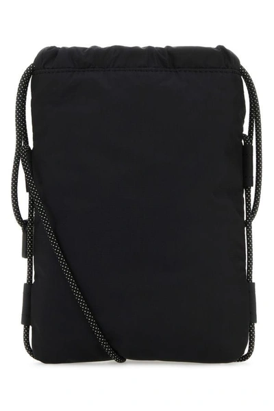 Shop Moncler Unisex Black Nylon Makaio Crossbody Bag