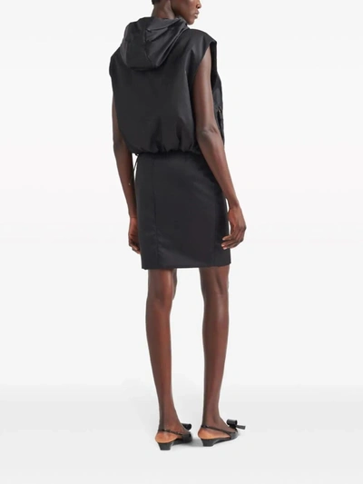 Shop Prada Women Re-nylon Pencil Skirt In Black
