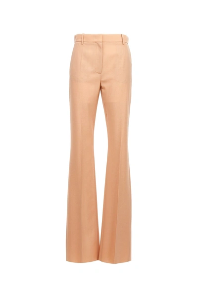 Shop Valentino Garavani Women 'dry Tailoring Wool'  Pants In Cream