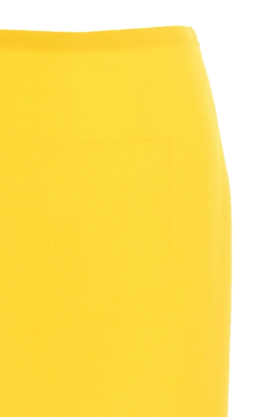 Shop Valentino Garavani Women  Cady Long Skirt In Yellow