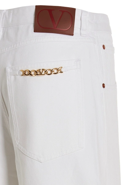 Shop Valentino Garavani Women  Denim Jeans In White