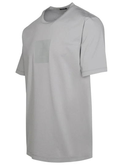Shop C.p. Company Gray Cotton T-shirt In Grey