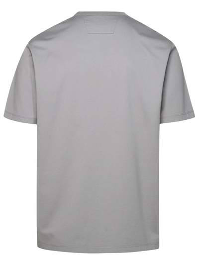 Shop C.p. Company Gray Cotton T-shirt In Grey