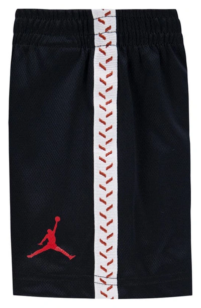 Shop Jordan Kids' Flight Graphic T-shirt & Mesh Shorts Set In Black