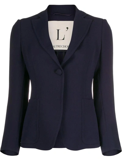 L'autre Chose Slim Fit Blazer In Blue