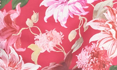 Shop Sachin & Babi Lana Floral Sheath Gown In Deep Pink Dahlia