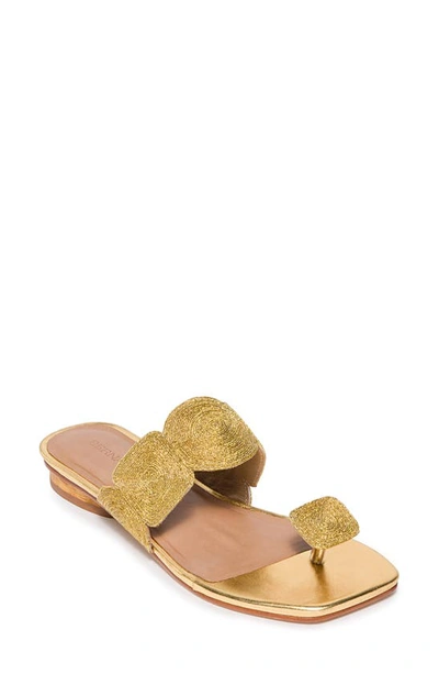 Shop Bernardo Footwear Palermo Sandal In Gold