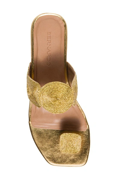 Shop Bernardo Footwear Palermo Sandal In Gold