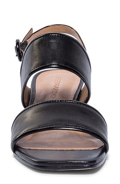 Shop Bernardo Footwear Jasper Block Heel Sandal In Black