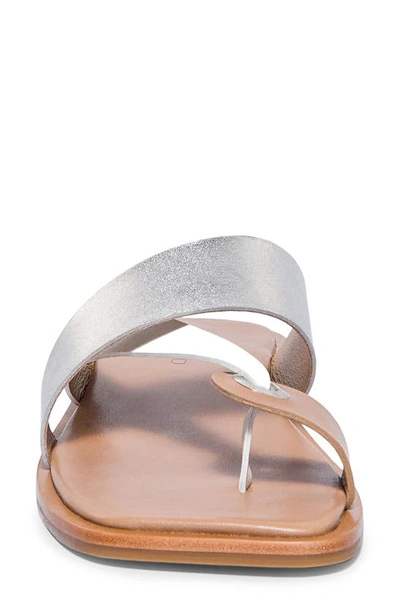 Shop Bernardo Footwear Amelia Sandal In Silver/ White Multi