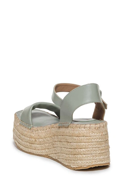 Shop Bernardo Footwear Mallorca Espadrille Platform Sandal In Sage