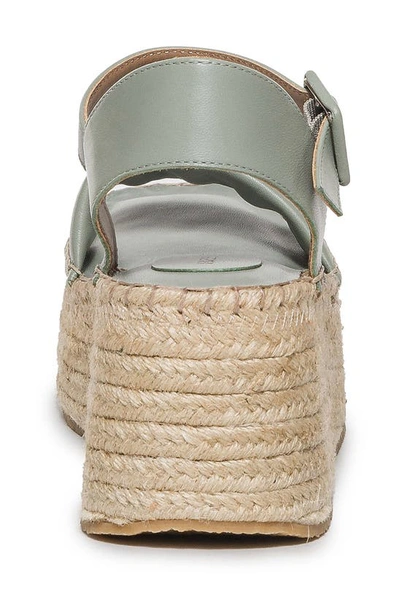 Shop Bernardo Footwear Mallorca Espadrille Platform Sandal In Sage