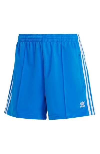 Shop Adidas Originals Firebird Recycled Polyester Shorts In Bluebird