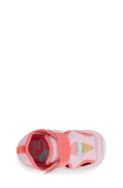 Shop Stride Rite Kids' Splash Sneaker In Pink/ Coral