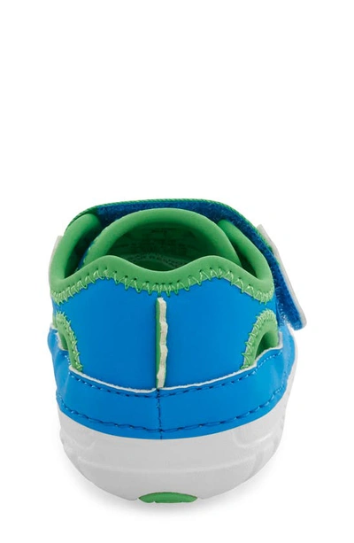 Shop Stride Rite Kids' Splash Sneaker In Blue/ Green
