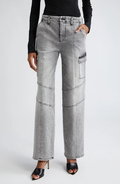 Shop L Agence Brooklyn High Waist Wide Leg Utility Jeans In Clifton