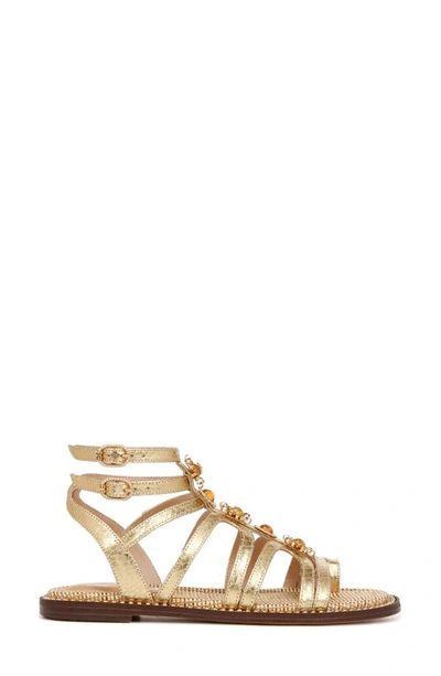 Shop Sam Edelman Tianna Ankle Strap Sandal In Gold