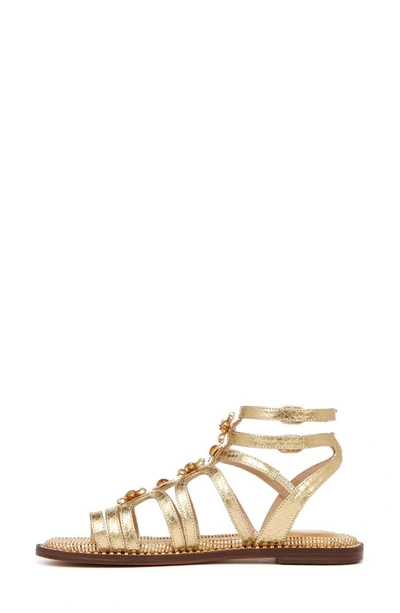 Shop Sam Edelman Tianna Ankle Strap Sandal In Gold