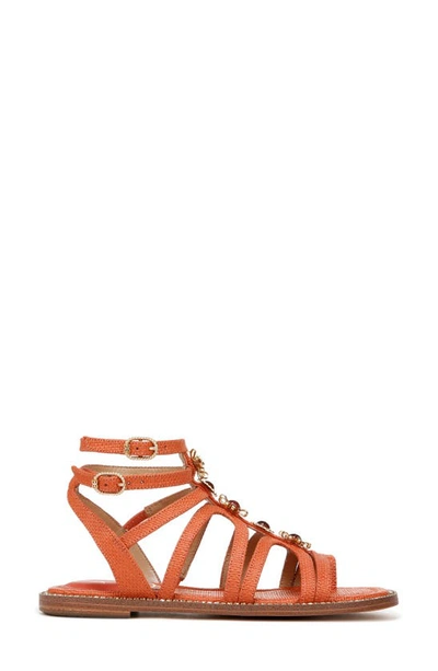 Shop Sam Edelman Tianna Ankle Strap Sandal In Terra Orange