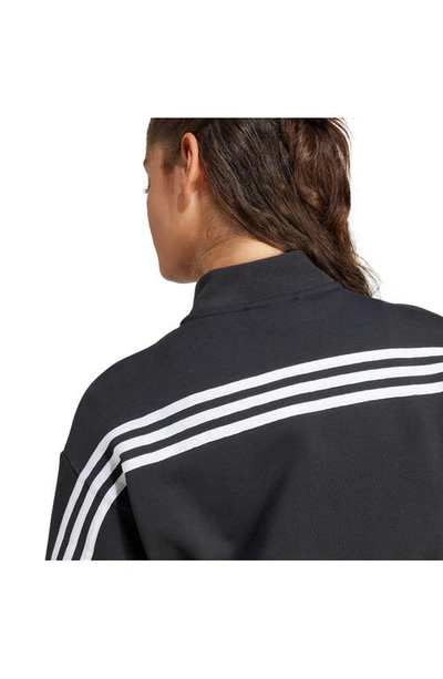Shop Adidas Originals Future Icons 3-stripes Bomber Jacket In Black/ White