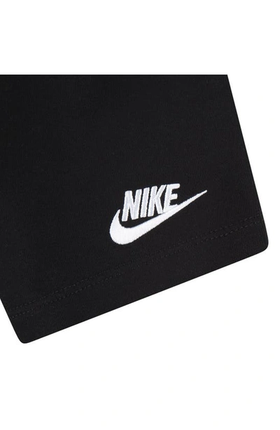 Nike Graphic T-shirt & Shorts Set In Black