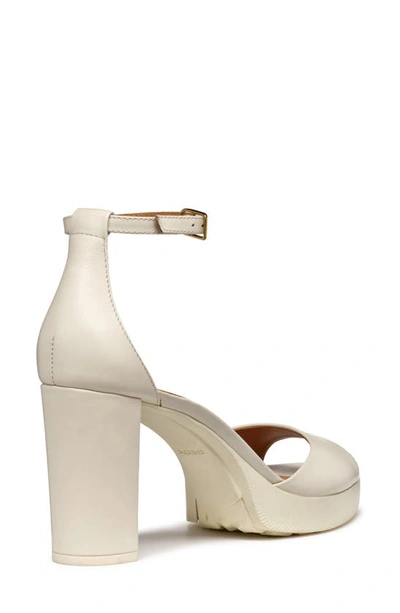 Shop Geox Walk Pleasure Ankle Strap Platform Sandal In Off White