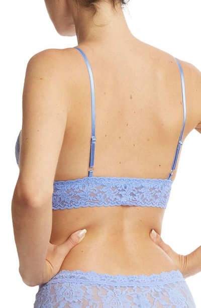 Shop Hanky Panky Signature Lace Padded Bralette In Cool Water Blue