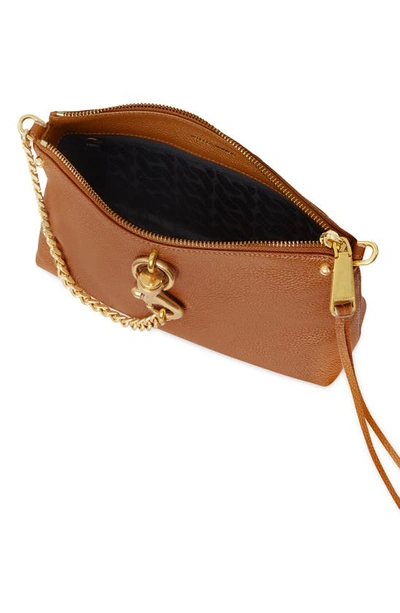 Shop Rebecca Minkoff Megan Leather Crossbody Bag In Caramello