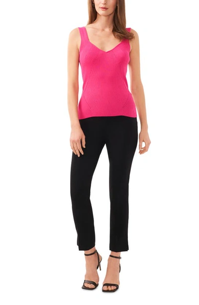 Shop Halogen (r) Traveling Rib Sweater Tank In Magenta Pink