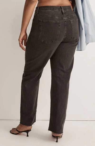 Shop Madewell The Perfect Vintage High Waist Straight Leg Jeans In Lunar Wash