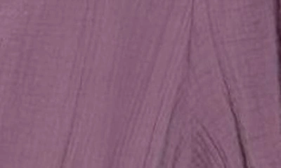 Madewell Lightspun Tiered Button Front Midi Dress In Antique Purple