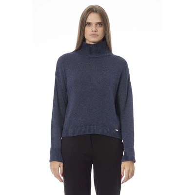 Shop Baldinini Trend Blue Viscose Sweater